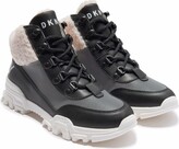 Thumbnail for your product : DKNY Faux-Shearling Trim Sneakers