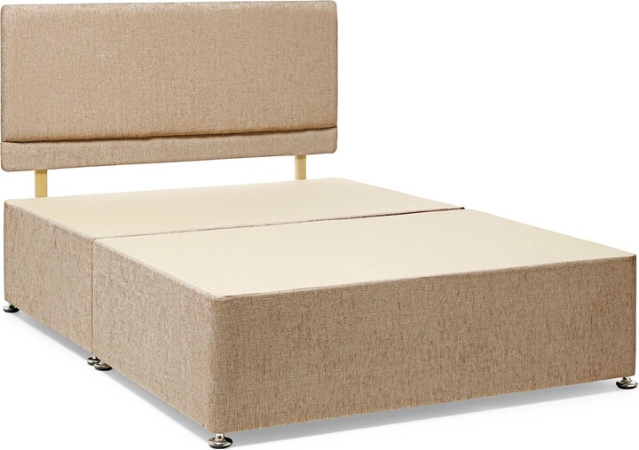Dunelm Universal Chenille Divan Base Beige ShopStyle Beds & Headboards