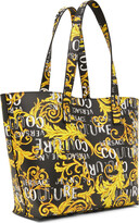 Thumbnail for your product : Versace Jeans Couture Black & Yellow Printed Tote