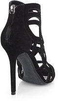 Thumbnail for your product : Nicholas Kirkwood Laser-Cut Suede Ankle Boots