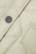 Thumbnail for your product : REMAIN Birger Christensen Gena Quilted Leather Bomber Jacket - Cream