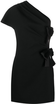 Saint Laurent Bow-Detail Mini Dress