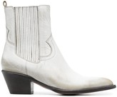 Thumbnail for your product : Buttero Distressed-Effect Pointed Boots