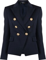 Thumbnail for your product : Balmain Double-Breasted Peak-Lapels Blazer