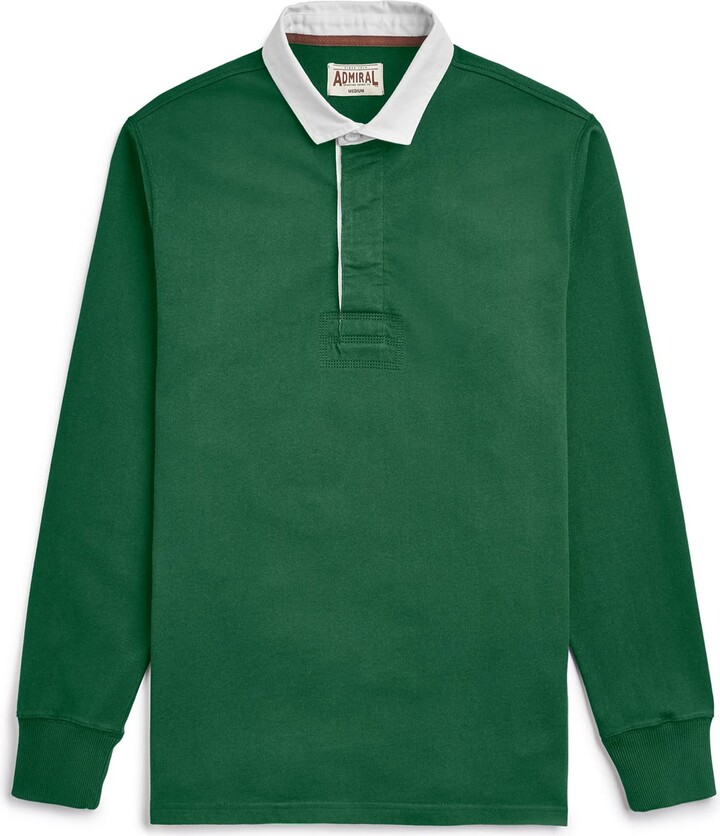 Men's Irish Harp Rugby Shirt, Green, XXX-Large - 2