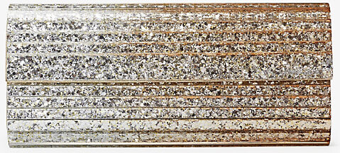 Jimmy Choo Womens Rose Gold/Silver Sweetie Glitter Acrylic Clutch 1Size