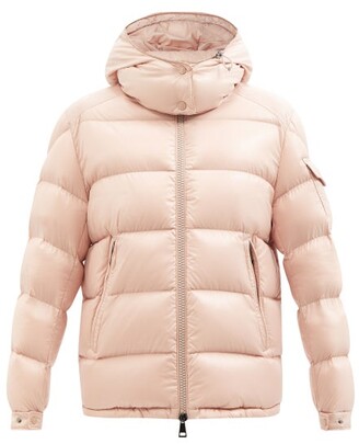 Moncler Maire Hooded Quilted Down Coat - Light Pink