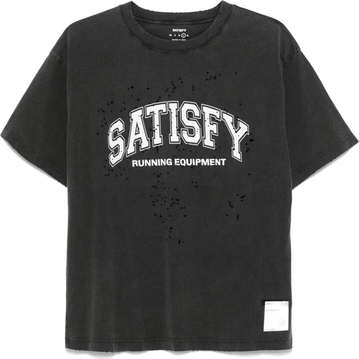 Satisfy logo-print T-shirt