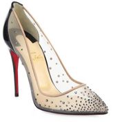 Thumbnail for your product : Christian Louboutin Foll Mesh & Crystal Pumps