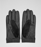 Thumbnail for your product : Reiss Rogue TEXTURED LEATHER GLOVES