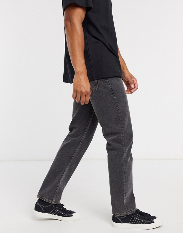 Asos design barrel jeans in washed black Clearance
