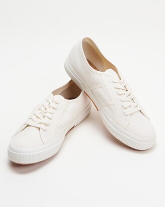 Superga Women's White Low-Tops - 2750 Organic Canvas Natural Dye - Women's - Size 39 at The Iconic