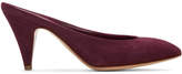 Thumbnail for your product : Mansur Gavriel Purple Suede Classic Slipper Heels