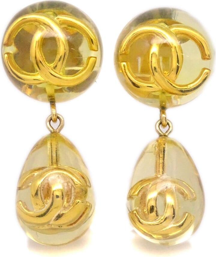 Chanel Pre-owned 1980s CC Round Clip-On Earrings