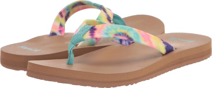 Sanuk Women's Ashland Soft Top Tie Dye Flip-Flop - ShopStyle Sandals