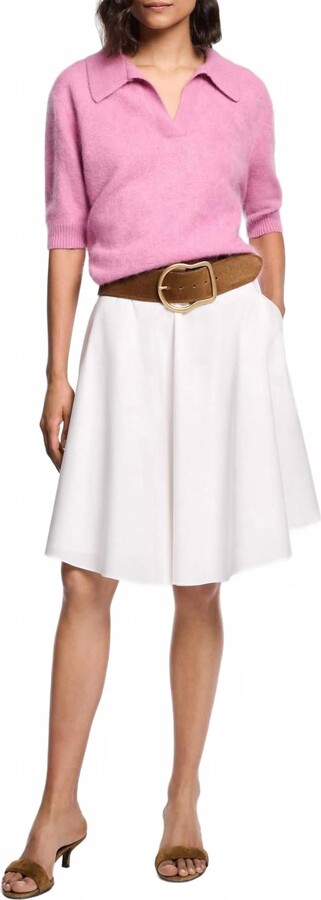 Dorothee Schumacher Poplin Power Mini Skirt In Pure White