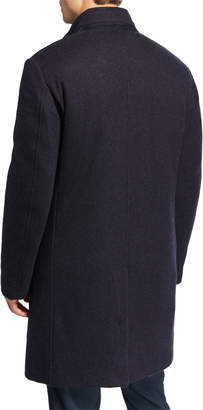 Loro Piana Men's New York Solid Hidden-Button Topcoat