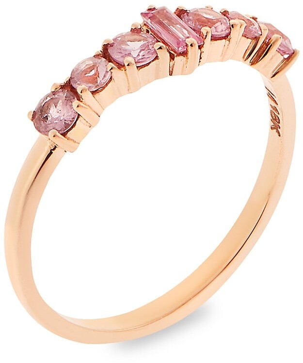 Rose Gold Pink Sapphire Ring | Shop the world's largest collection 