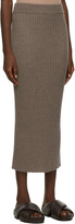 Thumbnail for your product : MAX MARA LEISURE Brown Wool Boheme Skirt