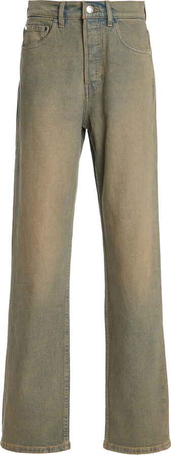 EB Denim Stretch High-Rise Straight-Leg Jeans