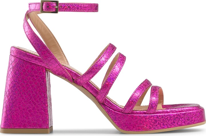 Russell and Bromley YEAHBABY Strappy Flared Heel Platform