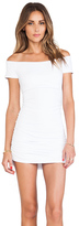 Thumbnail for your product : Susana Monaco Jona Off The Shoulder Ruched Tee