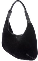 Thumbnail for your product : Ferragamo Leather-Trimmed Suede Hobo