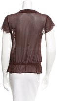 Thumbnail for your product : Joseph Sheer Silk Top