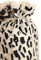 Thumbnail for your product : Ganni Beaded Leopard Print Clutch