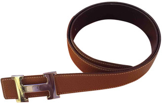 Hermã ̈S HermAs H Camel Leather Belts