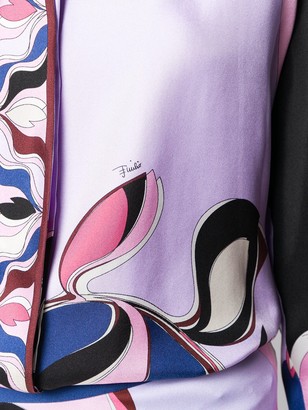 Emilio Pucci Graphic Print Silk Shirt