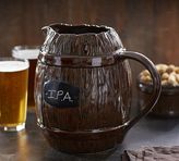 Thumbnail for your product : Pottery Barn Faux Bois Barrel Beer Pitcher
