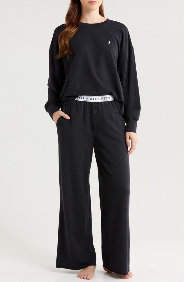 Sweatshirt & Wide Leg Pajamas