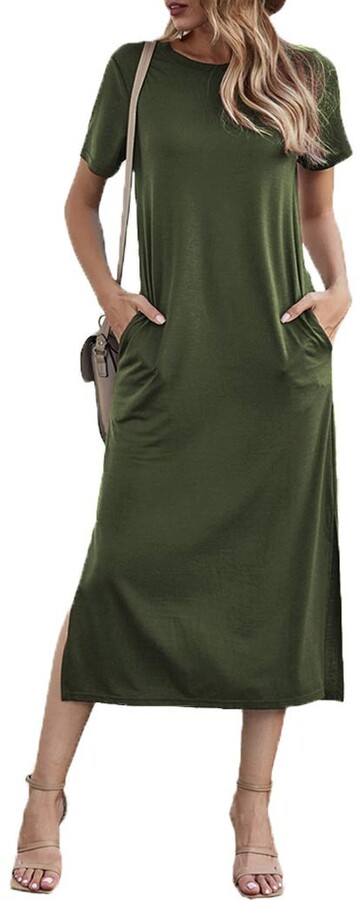 Dark Green Maxi Dress | Shop the world's largest collection of 