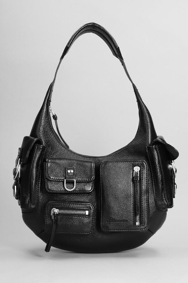Hobo Marceau Handbag - Black leather collection with @santamonica