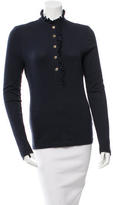 Thumbnail for your product : Tory Burch Ruffle-Accented Button-Front Top