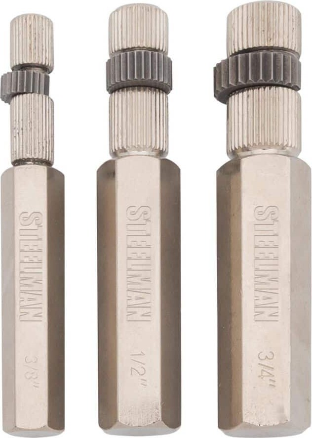 Steelman 3-Piece Internal Pipe Extractor Wrench Set (3/8,1/2, and 3/4 in.)