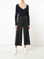Thumbnail for your product : Adam Lippes Tropical cropped patch pocket trousers