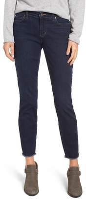 Eileen Fisher Raw Edge Slim Ankle Jeans