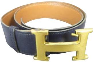 Hermes H Black Leather Belts