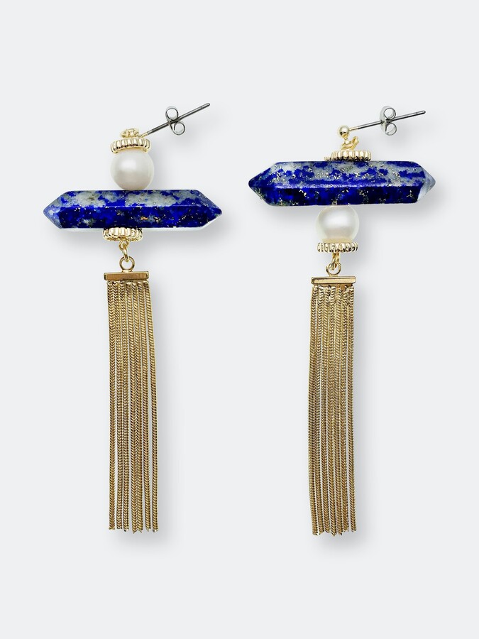 Art Deco Style Tassel Earrings Statement jewelry Beadwork tassels Woven long tassle earrings White and Black tassel earrings