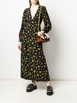 Thumbnail for your product : Ganni Maxi Floral Print Wrap Dress