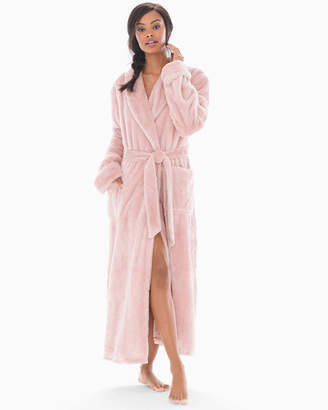 Soma Intimates Luxe Long Robe Vintage Pink