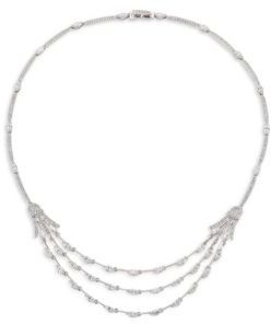 Adriana Orsini Daphne All-Around Pave Frontal Necklace