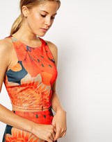 Thumbnail for your product : ASOS Co-ord Crop Top with Botanical Floral Print
