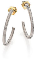 Thumbnail for your product : Giles & Brother Acorn Nut & Bolt Hoop Earrings/0.75"