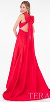 Thumbnail for your product : Terani Couture Dropped Waist A-line Bow Back Evening Dress