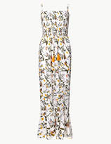 Thumbnail for your product : Marks and Spencer Floral Print Shirred Slip Beach Dress