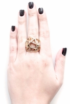 Thumbnail for your product : Low Luv by Erin Wasson Domed Cage Ring in Yellow Gold