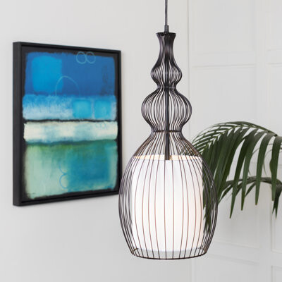 Bay Isle Home Richey 1 - Light Unique / Statement Geometric Pendant